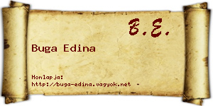 Buga Edina névjegykártya
